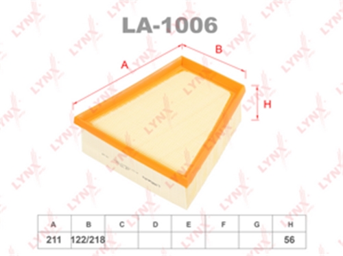 LA-1006 фильтр воздушный