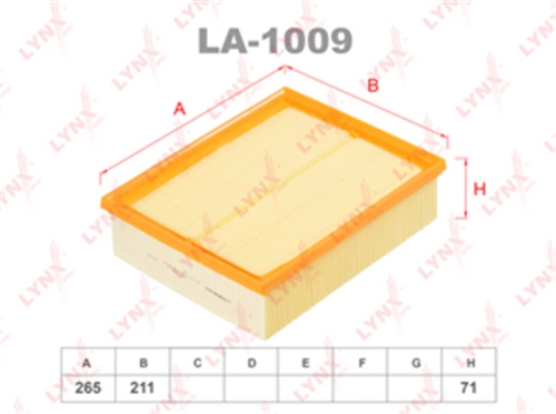 LA-1009 фильтр воздушный