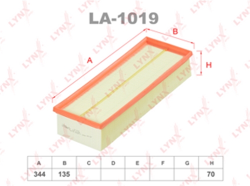 LA-1019 фильтр воздушный