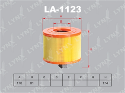 LA-1123 фильтр воздушный