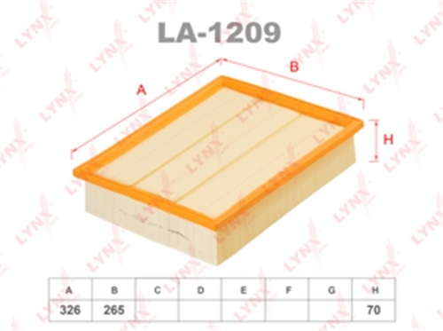 LA-1209 фильтр воздушный