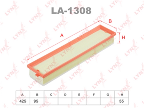 LA-1308 фильтр воздушный