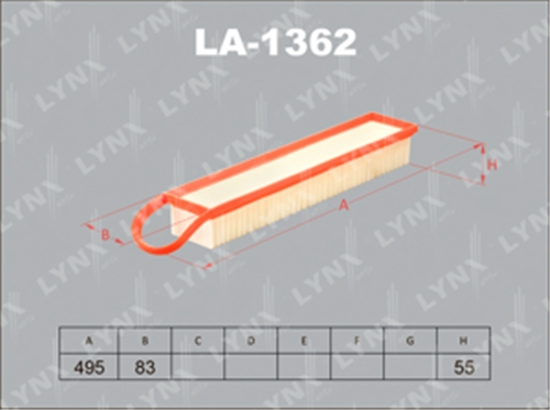 LA-1362 фильтр воздушный