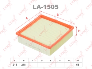 LA1505 Фильтр воздушный Замена снятым LA-1536 LA-1558