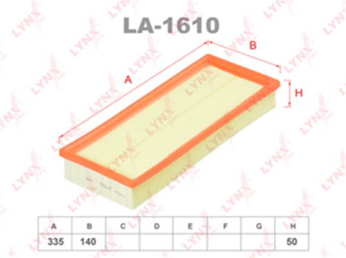 LA-1610 фильтр воздушный