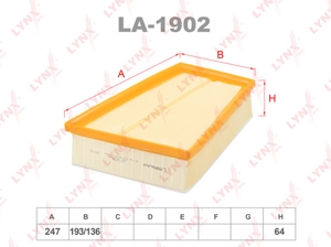 LA-1902 фильтр воздушный