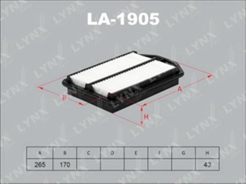 LA-1905 фильтр воздушный