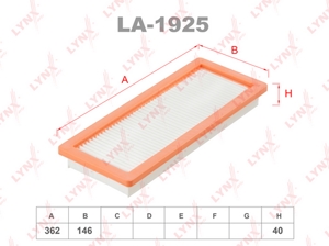 LA-1925 фильтр воздушный