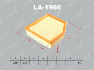 LA-1986 фильтр воздушный