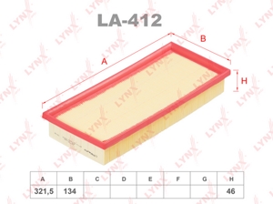 LA-412 Фильтр воздушный