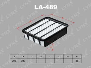 LA-489 фильтр воздушный