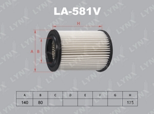 LA-581V фильтр воздушный