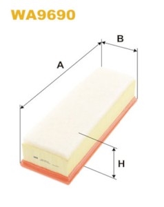 WA9690 фильтр воздушный для двс